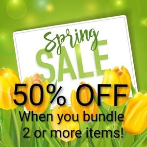 50% OFF WHEN YOU BUNDLE 2 OR MORE ITEMS FROM MY CLOSET!